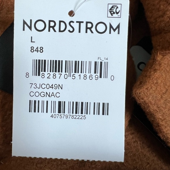 RDI Cognac Brown Textured Knit Shirt Jacket - Size Large, NWT - Picture 13 of 13